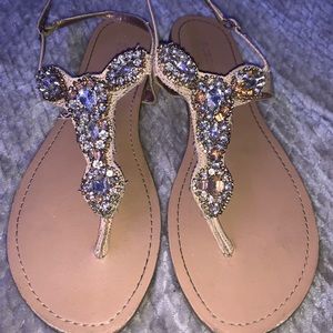 BCBGeneration crystal sandals.